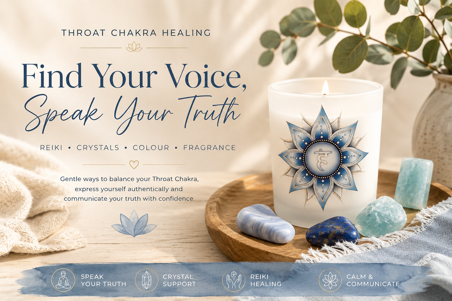 Throat Chakra Healing: Find Your Voice, Speak Your Truth & Restore Balance 💙