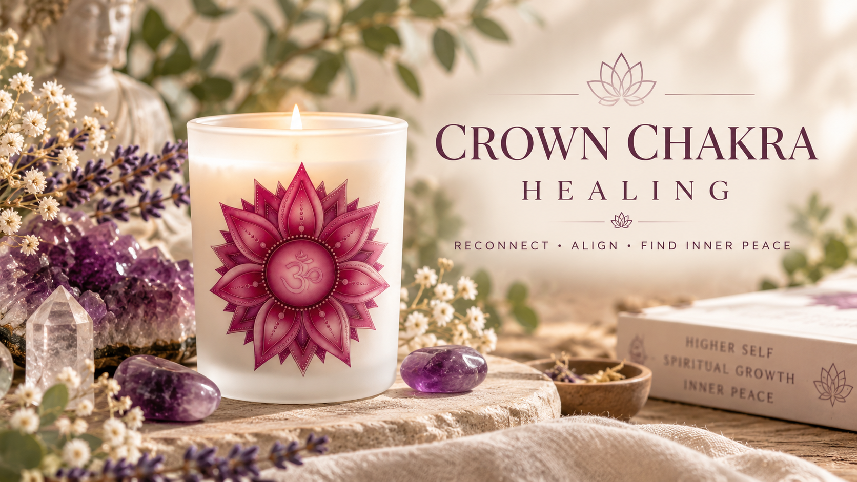Crown Chakra Healing: How to Rebalance Your Energy with Reiki, Crystals, Colour & Fragrance