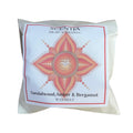 Scentia sandalwood, amber & bergamot wax melt packaging on a white background