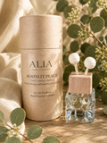Moonlit Peach Vent Clip Car Air Freshener with juicy peach, soft fruit and vanilla notes, designed to fragrance vehicles through airflow from car vents.