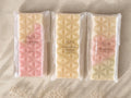 3 pack of highly fragranced, relaxing spa like fragrance hand poured wax melt bars with long lasting fragrance