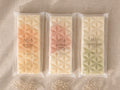 a giftset of 3 highly fragranced woody and fresh hand poured wax melt bars with long lasting fragrance