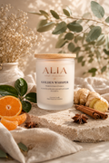 Golden Whisper CocoSoy Candle | Embrace Luxurious Citrus & Warm Spice Fragrance
