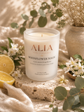 Moonflower Magic Coconut Soy Candle with Jasmine, Amber & Vanilla - Elevate Your Senses
