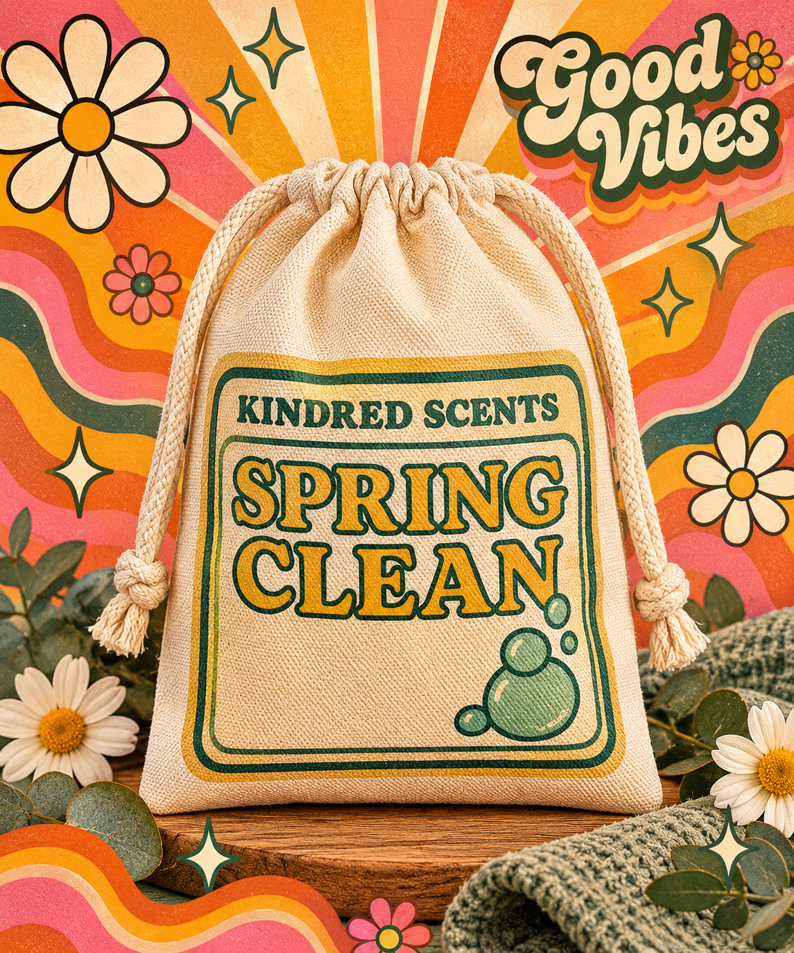 Spring Clean Wax Melt Pouch - approx 240g