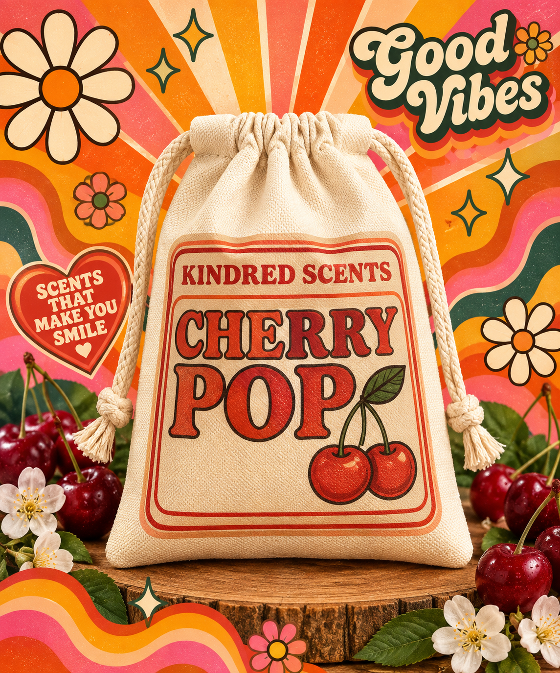 Cherry Pop Wax Melt Pouch - approx 240g