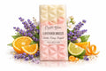 Lavender scented highly fragranced hand poured wax melt bar with long lasting fragrance 