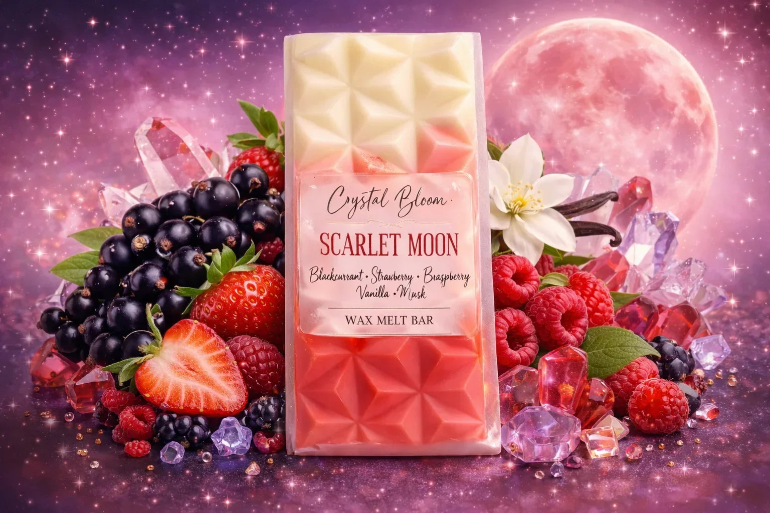 Dark fruits highly scented hand poured wax melt bar with long lasting scent 